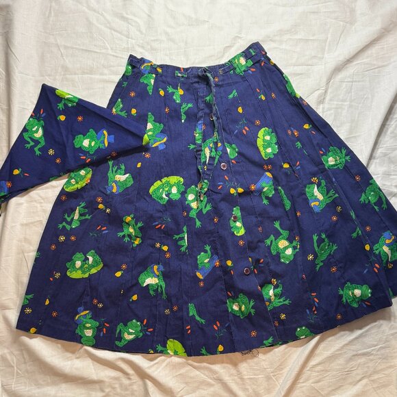 American Vintage Peter Popovitch Frog Skirt and Scarf, 28 Waist - Picture 1 of 13